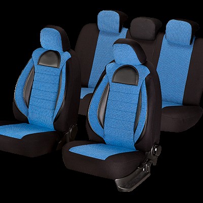 Set huse scaun racing albastru