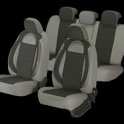 Set huse scaun racing gri