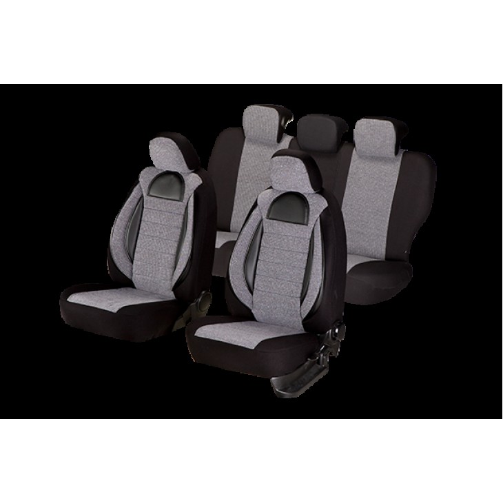 Set huse scaun racing gri - negru - 44493 - UMBRELLA