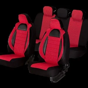 Set huse scaun racing rosu