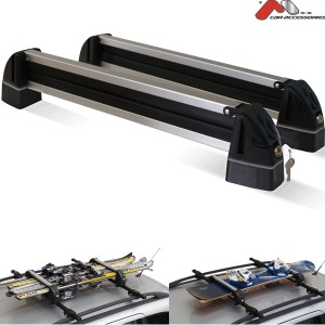 Suport schi snowboard menabo white bear 4 cu prindere pe bare transversale