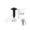 Surub fixare alfa romeo. fiat. bmw 4.7x15.9mm - negru set 10buc - 61684 - ROMIX