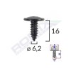 Surub fixare elemente exterior pentru toyota, kia, hyundai 6.2x16mm set 10 buc - 62577 - ROMIX