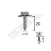 Surub fixare elemente motor pentru toyota 4.8x20mm set 10 buc - 62562 - ROMIX