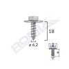 Surub fixare elemente motor pentru toyota 6.2x18mm set 10 buc - 62552 - ROMIX