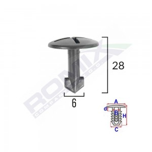 Surub fixare elemente roata pentru audi/seat 8x28mm - negru set 5 buc