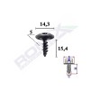 Surub fixare pentru audi,vw, skoda5x15.4mm set 10 buc - 62776 - ROMIX