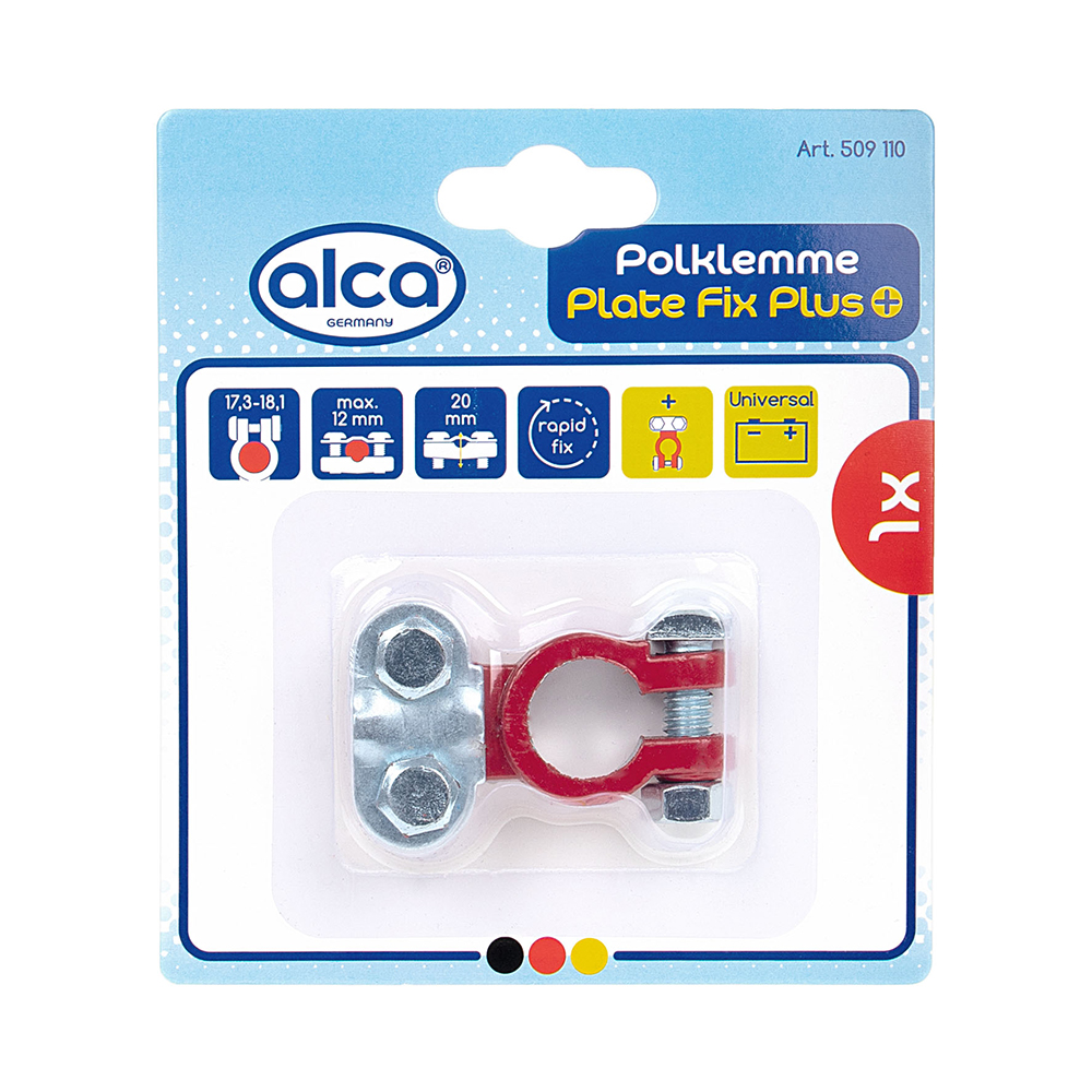 Borna baterie auto rosu (+) - 509110 - ALCA