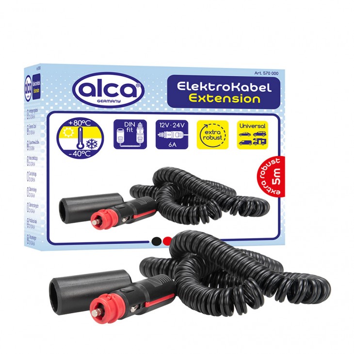Cablu prelungitor spiralat bricheta 12/24v 6a - 570000 - ALCA