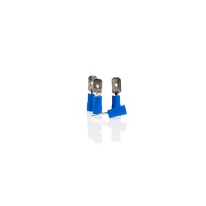 Papuc electric auto izolat albastru tip tata 6.35mm - set 10