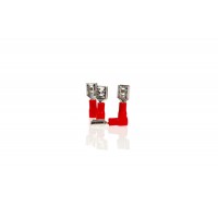 Papuc electric auto izolat rosu tip tata 6.3mm - set 10