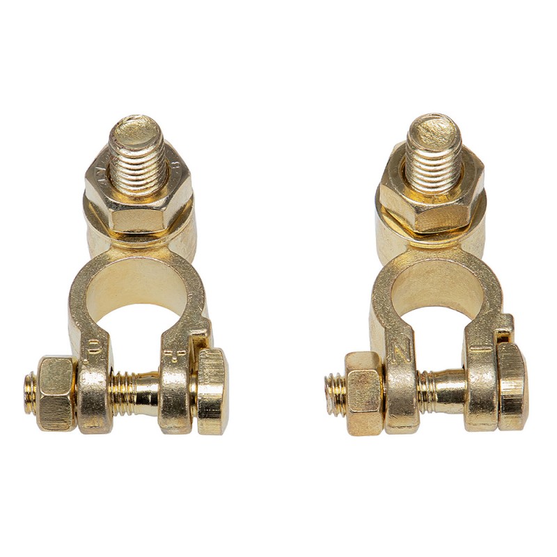 Set 2 borne baterie auto (+/-) - 40498 - ALCA