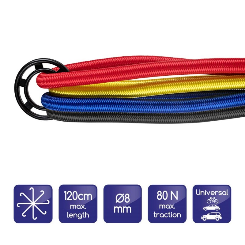 Set corzi prindere bagaje oktopus 8x40 cm - 107641 - ALCA