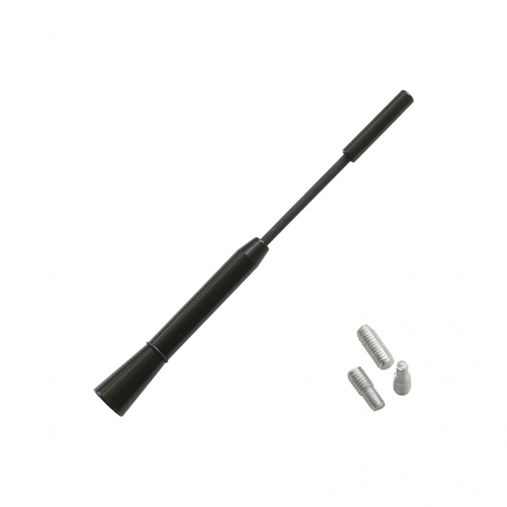 Antena auto exterior neagra 15.8 cm cu 3 adaptoare (4-5-6mm) - 10027 - MEGA DRIVE