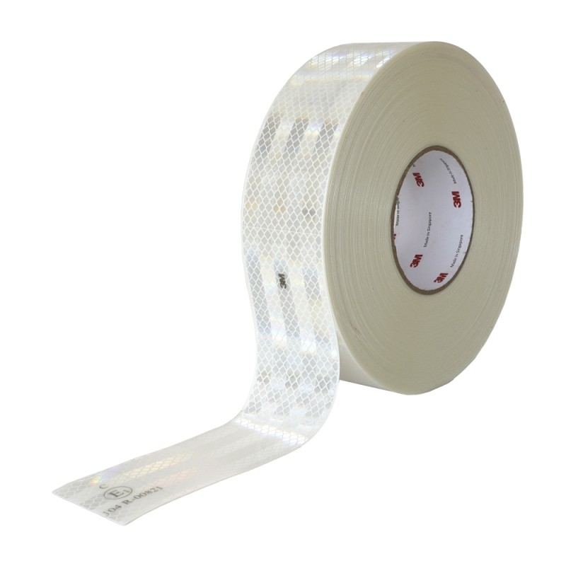 Banda reflectorizanta 3m 983-71 alb 53.5mmx50m ece 104 - 104241 - MEGA DRIVE