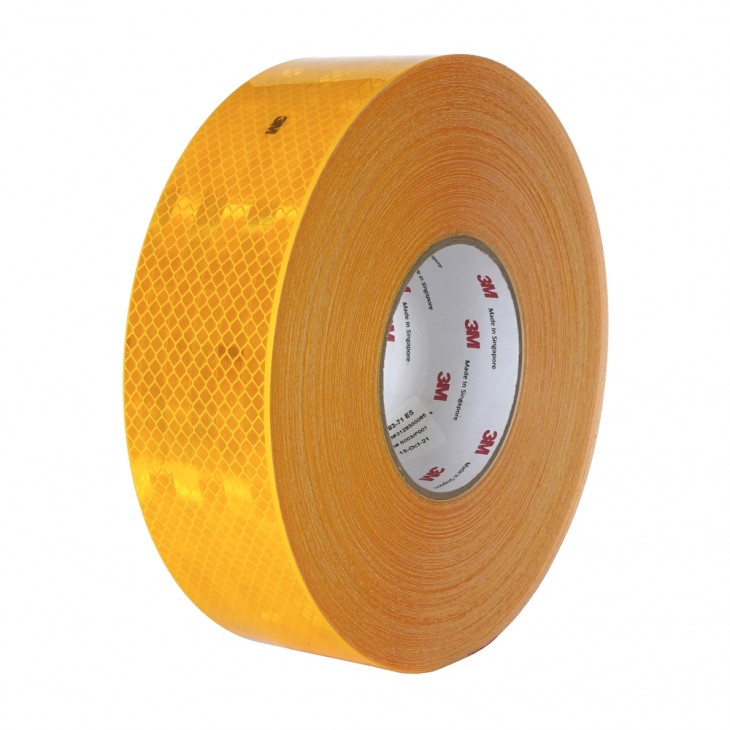 Banda reflectorizanta 3m 983-71 galben 53.5mmx50m ece 104 - 104240 - MEGA DRIVE