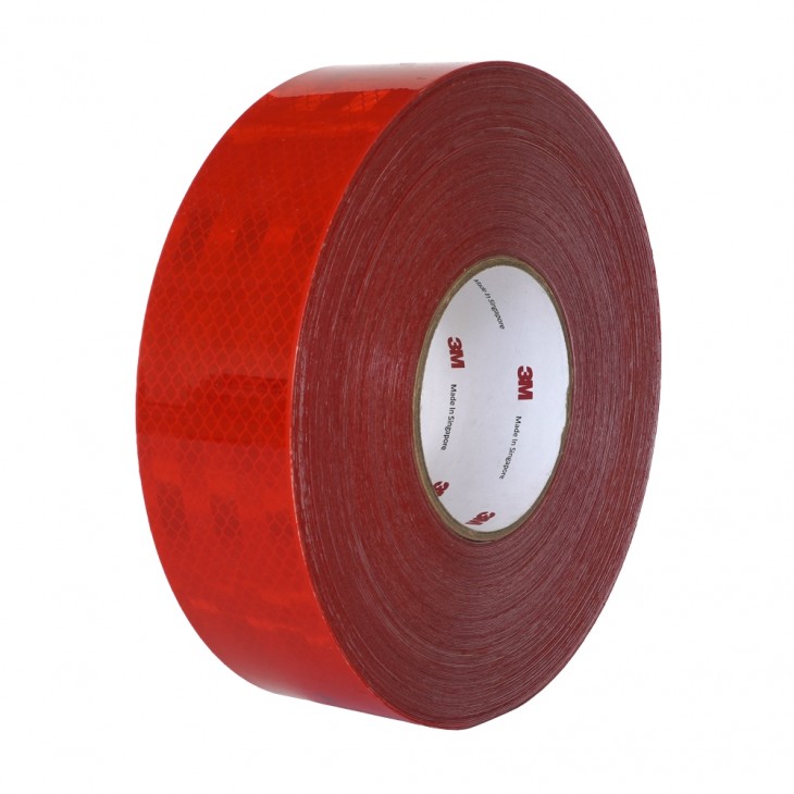 Banda reflectorizanta 3m 983-71 rosu 53.5mmx50m ece 104 - 104239 - MEGA DRIVE