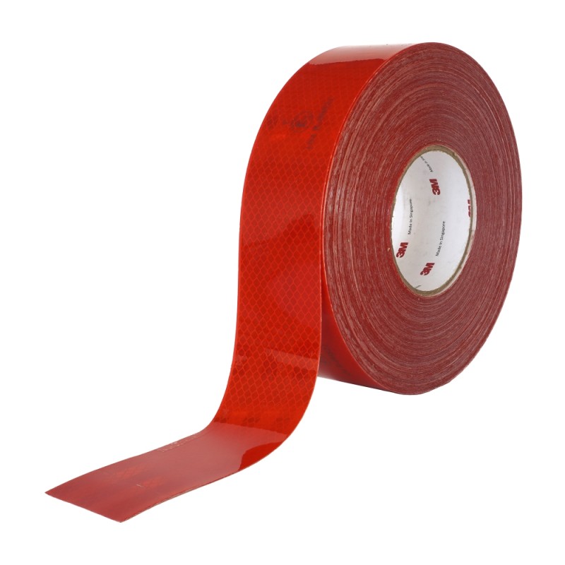 Banda reflectorizanta 3m 983-71 rosu 53.5mmx50m ece 104 - 104239 - MEGA DRIVE