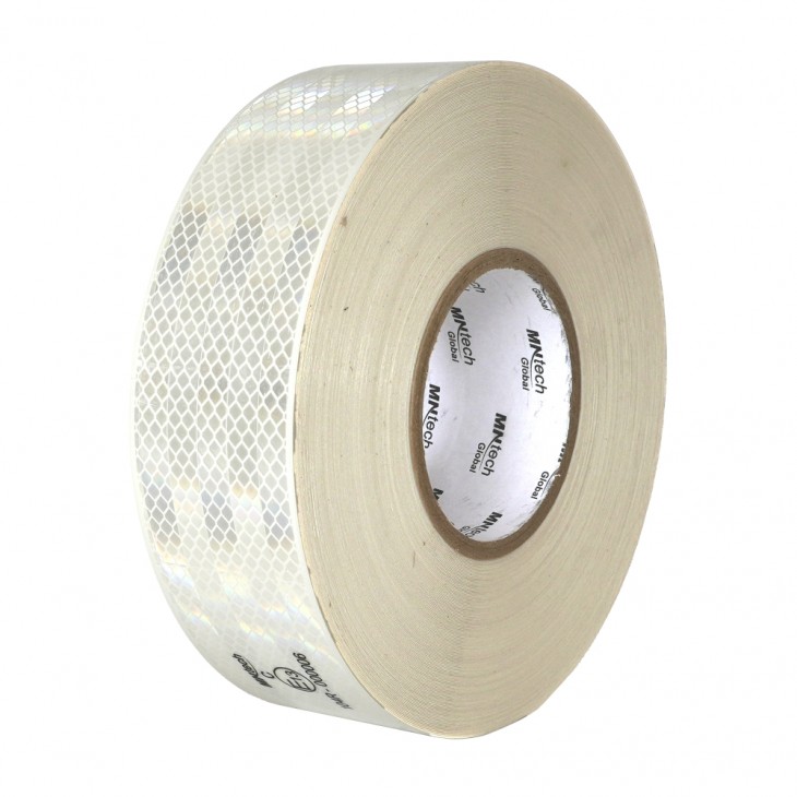 Banda reflectorizanta mn tech alb 54mmx50m ece 104 - 104238 - MEGA DRIVE