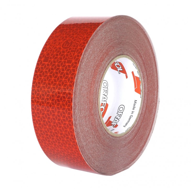 Banda reflectorizanta reflexite orafol rosu 50mmx50m ece 104 - 104242 - MEGA DRIVE