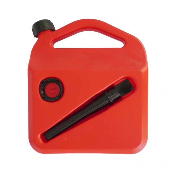 Canistra pentru produse petroliere gama premium. 5 litri - KAN/5L/CZER/ETYK - MEGA DRIVE