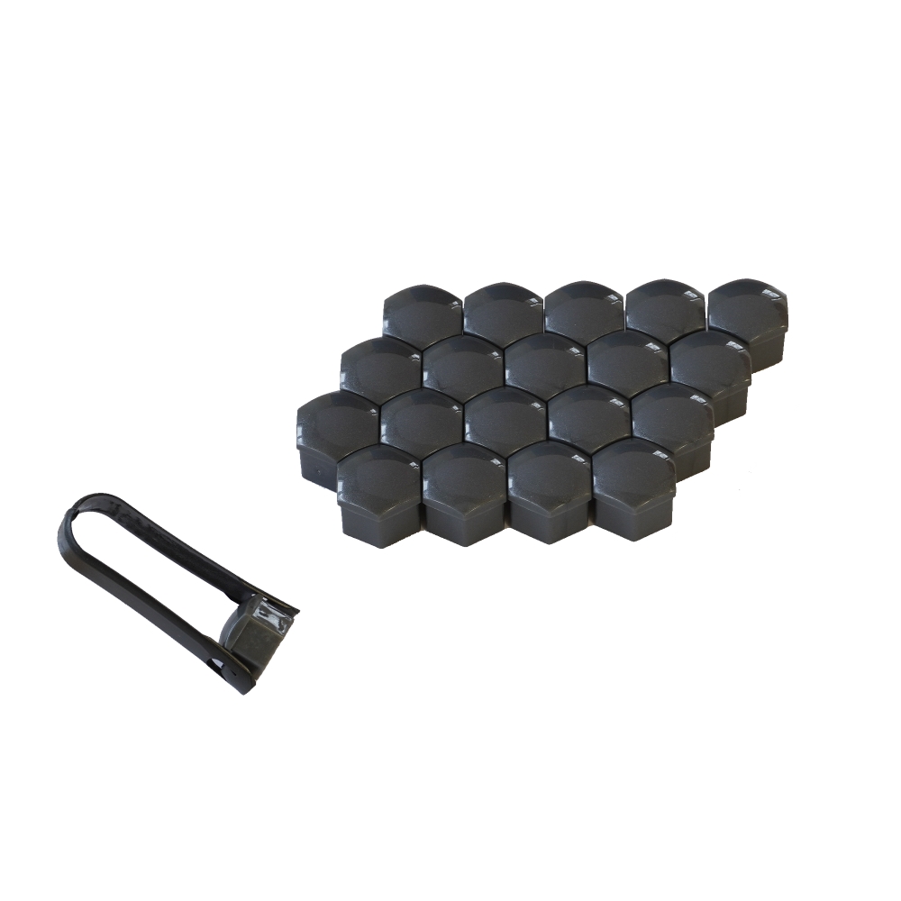 Capac prezoane 17 mm gri set 20 buc+cleste - 45253 - MEGA DRIVE