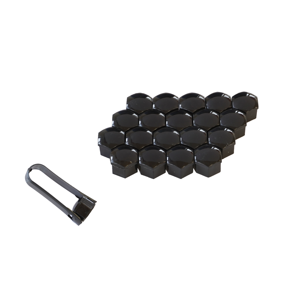 Capac prezoane 21 mm negru set 20 buc+cleste - 45258 - MEGA DRIVE