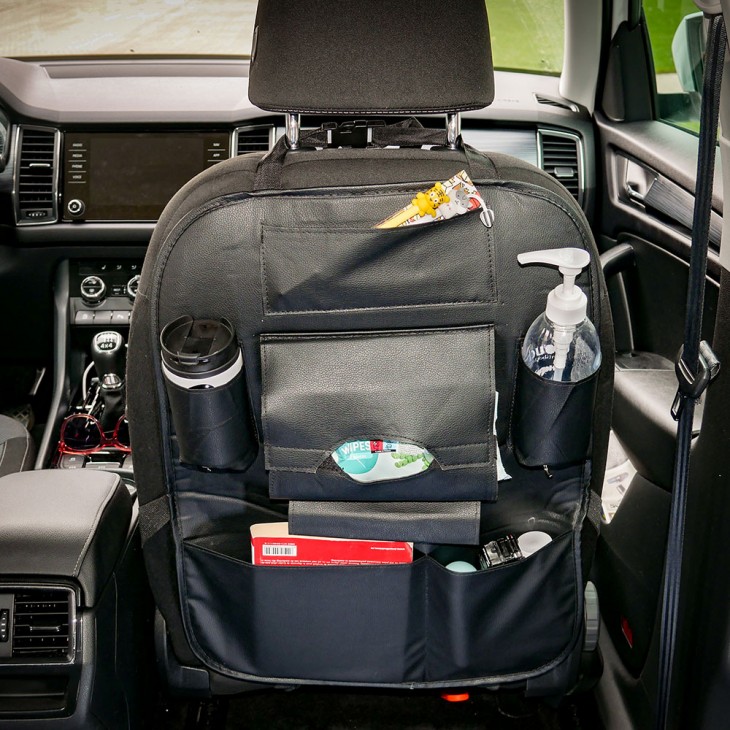 Organizator scaun auto multifunctional negru - 24305 - MEGA DRIVE