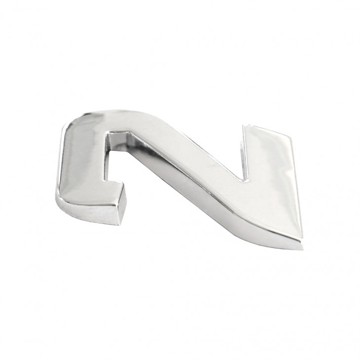 Ornament auto 3d. cifra 2. 26 mm. cromat - 64446 - MEGA DRIVE