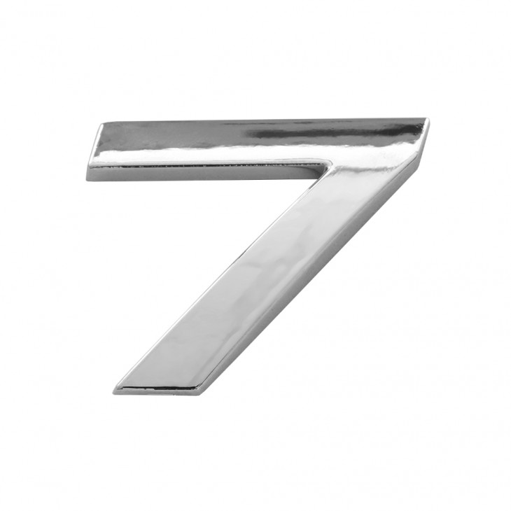 Ornament auto 3d. cifra 7. 26 mm. cromat - 64452 - MEGA DRIVE