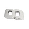 Ornament auto 3d. cifra 8. 26 mm. cromat - 64453 - MEGA DRIVE