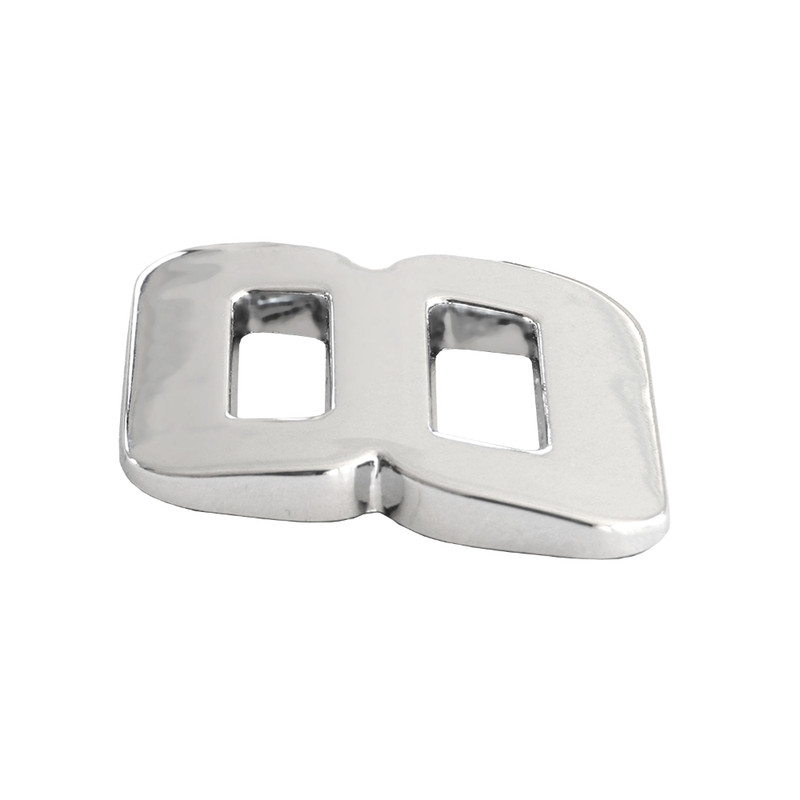Ornament auto 3d. cifra 8. 26 mm. cromat - 64453 - MEGA DRIVE