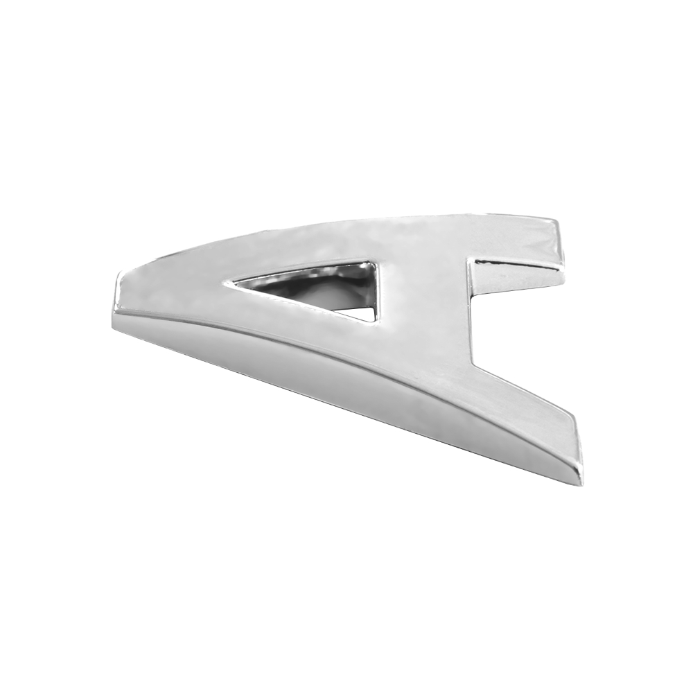Ornament auto 3d. litera a. 26 mm. cromat - 64393 - MEGA DRIVE