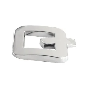 Ornament auto 3d. litera q. 26 mm. cromat