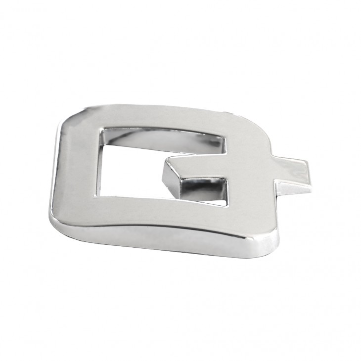 Ornament auto 3d. litera q. 26 mm. cromat - 64417 - MEGA DRIVE