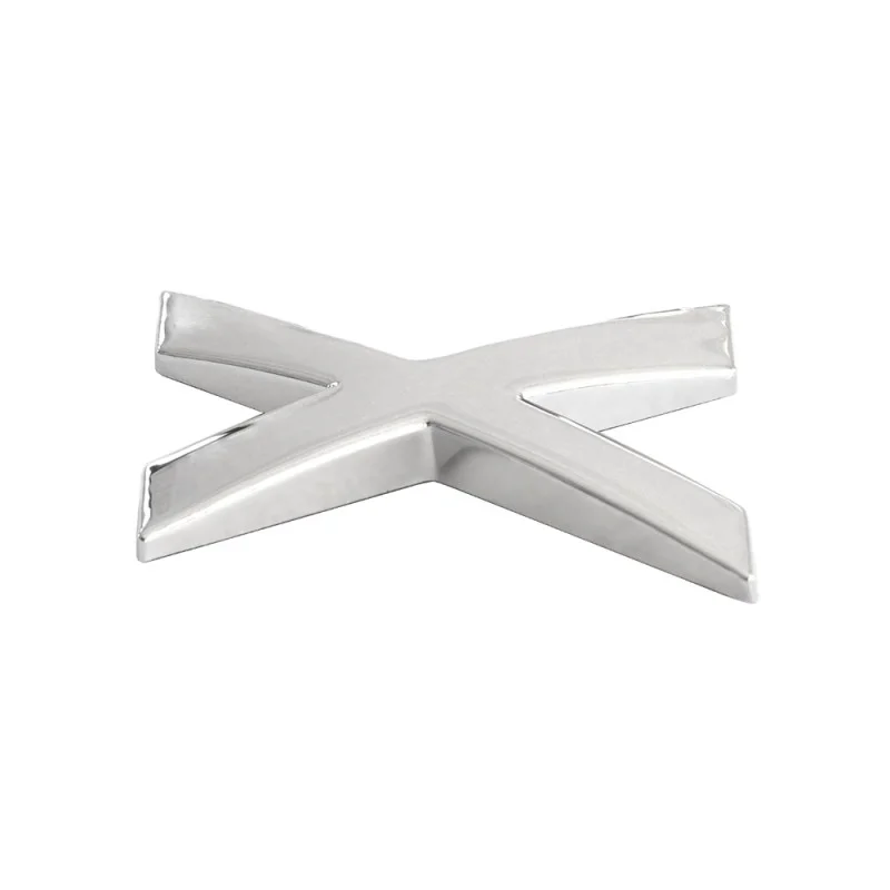 Ornament auto 3d. litera x. 26 mm. cromat, MEGA DRIVE