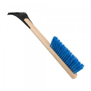 Perie cu racleta lemn 45 cm