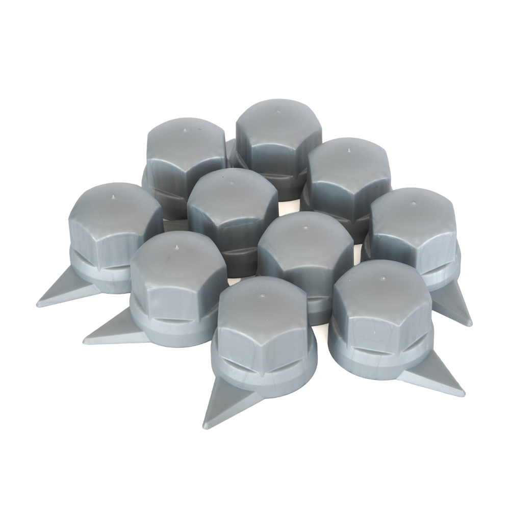 Set 10 bucati capac plastic pentru prezon roata cu indicator 33 mm gri 41 mm - NN33S WS - MEGA DRIVE