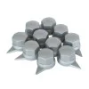 Set 10 bucati capac plastic pentru prezon roata cu indicator 33 mm gri 41 mm, MEGA DRIVE