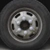 Set 10 bucati capac plastic pentru prezon roata cu indicator 33 mm gri 41 mm, MEGA DRIVE