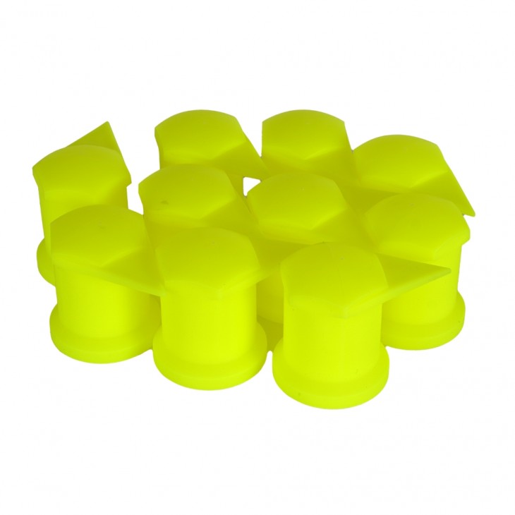 Set 10 bucati capac plastic pentru prezon roata cu indicator 33 mm neon - NW33/Z/Y/NEON WSG - MEGA DRIVE