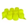 Set 10 bucati capac plastic pentru prezon roata cu indicator 33 mm neon galben 41 mm, MEGA DRIVE