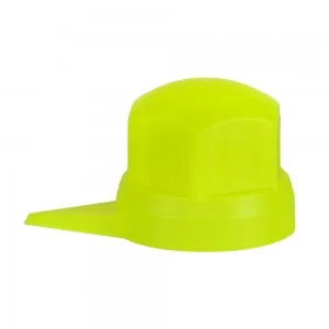 Set 10 bucati capac plastic pentru prezon roata cu indicator 33 mm neon galben 41 mm