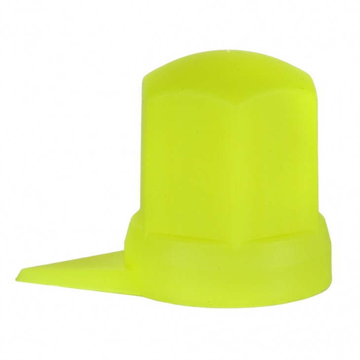 Set 10 bucati capac plastic pentru prezon roata cu indicator 33 mm neon galben 54.5 mm - NW33 Z/Y/NEON WS - MEGA DRIVE