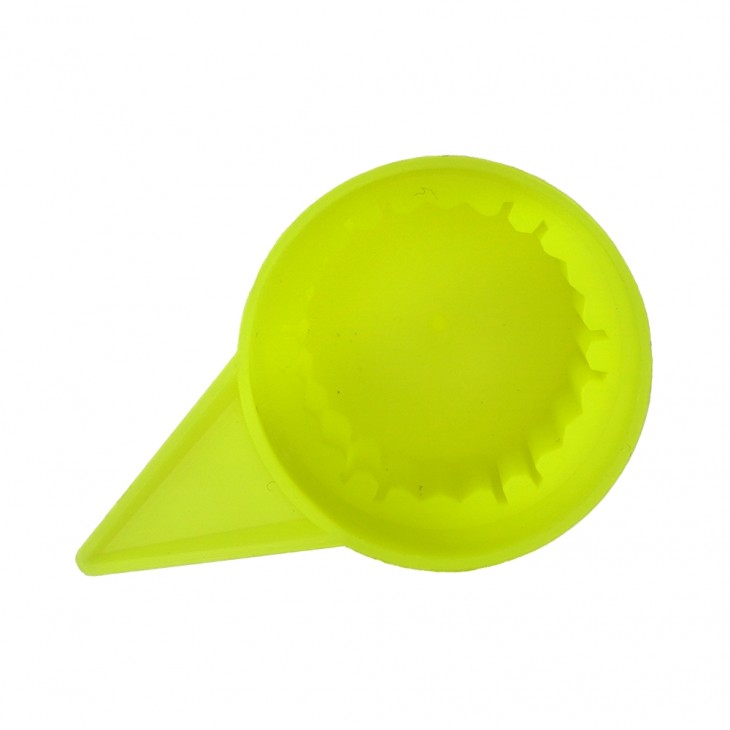 Set 10 bucati capac plastic pentru prezon roata cu indicator 33 mm neon galben 54.5 mm - NW33 Z/Y/NEON WS - MEGA DRIVE