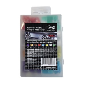 Set sigurante fuzibile mini set 100 buc