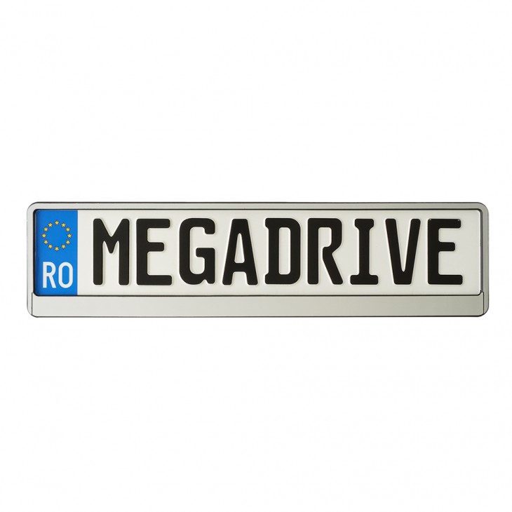 Suport numar inmatriculare mega drive chrome 1 buc - R17HPSF - MEGA DRIVE