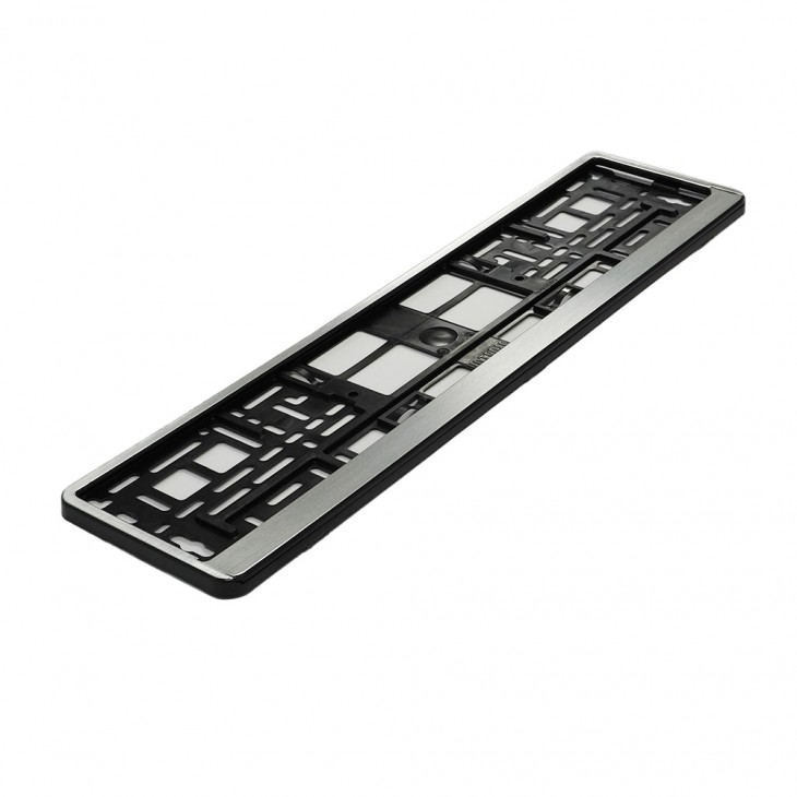 Suport numar inmatriculare mega drive chrome brush 1 buc - R17HPB - MEGA DRIVE