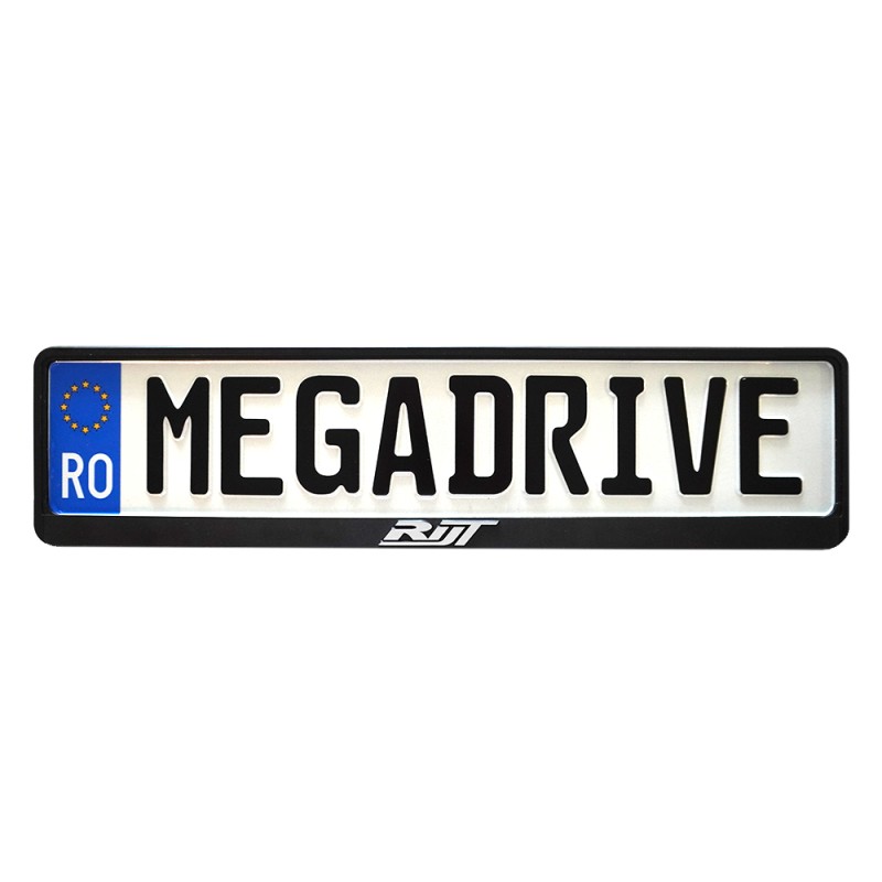 Suport numar inmatriculare mega drive personalizat 3d 1 buc - 62951 - MEGA DRIVE