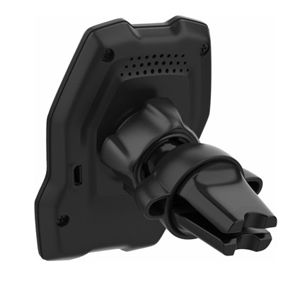 Suport telefon auto cu incarcare wireless si fixare in grila de ventilatie - 02810 - MEGA DRIVE